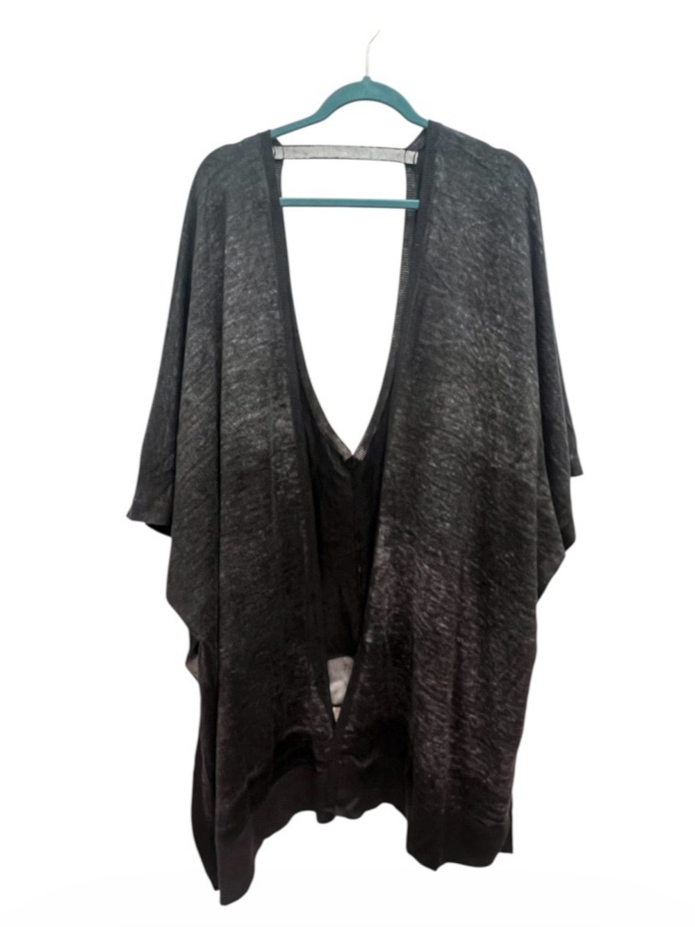 lululemon athletica dark grey open-front Poncho